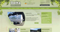 Desktop Screenshot of deltasaneamento.com.br