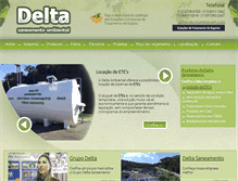 Tablet Screenshot of deltasaneamento.com.br